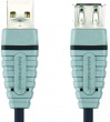 Кабель Bandridge USB 2.0 B(f)-A(f) 1м, Серый