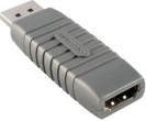 Переходник Bandridge HDMI(f)-DisplayPort(m), Серый