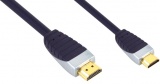 Кабель Bandridge HDMI-miniHDMI ver.1.3, 2м, Позолоченные контакты, Серый