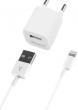 Сетевое зарядное устройство Deppa 11305 для Apple с разъемом Lightning (8-pin) Белый