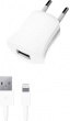 Сетевое зарядное устройство Deppa 11350 для Apple с разъемом Lightning (8-pin), Белый
