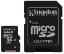 Карта памяти Kingston Class 10 microSDXC 64Gb + adapter