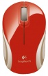 Мышь беспроводная Logitech M187 910-002737, 1000dpi, Белый/Красный