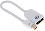 Адаптер Prolink Mini DisplayPort (М) - DisplayPort (F), 0,2м, Белый