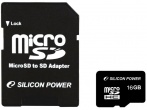 Карта памяти Silicon Power microSD 16Gb Class10 SP016GBSTH010V10-SP