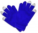 Зимние перчатки для сенсорного экрана, размер M, акрил с добавлением шерсти, Синие